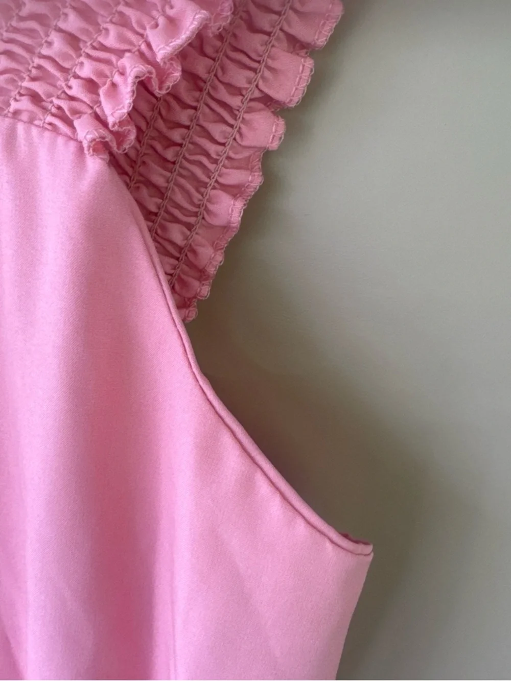 SHEIN Pink Ruffle-Tier Sundress for Girls